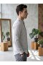 Men's Slim Fit Long Sleeve Linen Striped Judge Collar Shirt - 2