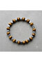 Tiger's Eye Natural Stone Men's Bracelet - 4