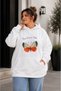 Women's Plus Size Oversize Dtf Printed Hooded Sweatshirt – White Comfortable Casual Hoodie with Kangaroo Pocket S m L XL 2XL 3XL 4XL 5XL 6XL 7XL