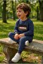 Boys' Winter Tracksuit Set Sweatshirt Bottoms Cotton Three-Thread Ribbed 3-4-5-6-7 Years Old (Please Choose One Size Larger) - 2