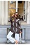 Women's Oversize Shirt with Beading on Front, Back and Sleeves - 5