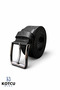 Faux Leather Classic Black 4 cm Men's Belt