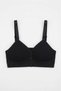 Black Premium Quality Women's Comfortable Bra with Button Detail, No Underwire, Non-Padded, Soft Foam - 5