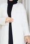 Women's Soft Textured Bearded Loose Knitwear Cardigan - 6