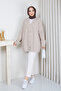 Women's Square Patterned Knit Cardigan - 4