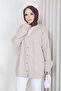 Women's Square Patterned Knit Cardigan
