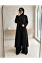 Ala Women's Islamic Clothing Triple Viscose Set – Long Slit Cardigan, Tunic, and Palazzo Pants