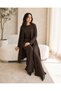 Women's Lavinia 3-Piece Viscose Set – Long Slit Cardigan, Blouse, and Palazzo Pants - 3