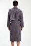 Partial Velvet 3 Piece Bathrobe Set |   Bathrobe, Head Towel, Washcloth |   Soft Texture, Stylish and Comfortable - 3