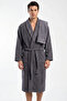 Partial Velvet 3 Piece Bathrobe Set |   Bathrobe, Head Towel, Washcloth |   Soft Texture, Stylish and Comfortable
