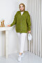 Women's Block Patterned Soft Textured Knitwear Cardigan - 3