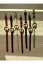 Minimal Leather Cord Women's Wristwatch Claret Red - 2
