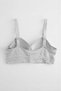 Gray Color Premium Quality Women's Comfortable Bra with Button Detail, Without Underwire, Without Support, with Soft Sponge - 5