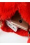 Luxury Faux Fur Heart-Shaped Women Small Handbags Fluffy Plush Ladies Chain Shoulder Bag Fashion Female Furry Daily Clutch Purse - 3