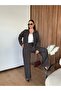 Women's Zippered Jacket and Pants Denim Set - 2