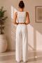 Modal Front-Detail Loose-Leg Sweatpants Comfortable Fit Daily Sports Pants - 3
