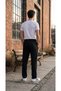 Men's Warm Three-Threaded Sweatpants with Inner Piping - 2