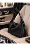 Women's Large Volume Bag with Buckle Detail, Stylish Daily Casual Bag, a Quality, Length 36, Width 46, Length 1O
