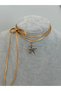 Spiral Swirl Vortex Star Drawstring Necklace Choker