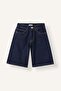 100% Cotton Five Pocket Detailed Bermuda Shorts Jean Shorts Girls I9018A826Au