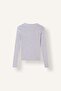 Fitted Ribbed Half-Button Long Sleeve Basic T-Shirt I6397Ax26Au - 2