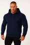 Unisex Oversize 3 Thread Raster Hooded Sweatshirt with Kangaroo Pocket, Plain / Without Print - 2