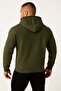 Unisex Oversize 3 Thread Raster Hooded Sweatshirt with Kangaroo Pocket, Plain / Without Print - 2