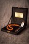Special Box and Lettered Tassels, Master Craftsmanship, Capsule-Pressed Amber Prayer Beads