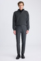 Ds Damat Slim Fit Anthracite Fabric Trousers - 4