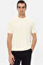 Ds Damat Regular Fit Ecru Plain T-Shirt