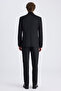 Ds Damat Slim Fit Black Printed Suit - 3