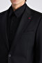 Ds Damat Slim Fit Black Printed Suit - 2