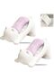Cat Shaped Soap Dish with Drain,2PCS Plastic Kitten Soap Holder,Non-Slip Bathroom and Kitchen Soap Storage Rack