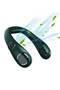 360° Adjustable Bladeless Neck Fan,Ultra Quiet Rapid Cooling,4000mAh Rechargeable,Green