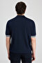 Ds Damat Regular Fit Navy Blue Plain Cardigan - 4