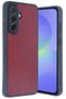 Samsung Galaxy A15 4g Compatible Case Aras Leather Cover - Burgundy