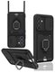 Samsung Galaxy A56 Compatible Case Zuma Silicone with Business Card Holder and Ring - Black
