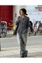 Women's Knitwear Cardigan with Floral Button Detail, Crew Neck, Ribbed Knit - 2