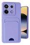 Xiaomi Redmi Note 13 Pro 5g Compatible Case Kelvin Silicone with Business Card Holder - Lilac