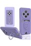 Xiaomi Redmi 14C Compatible Case Zuma Silicone with Business Card Holder and Ring - Lilac