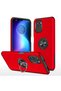 Xiaomi Poco F3 Compatible Case Elite Ring Cover - Red