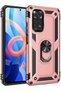 غطاء سيليكون متوافق مع هاتف Xiaomi Redmi Note 12S مع حلقة سوفيا - وردي