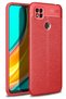 غطاء متوافق مع هاتف Redmi 9C مع خاصية التركيز التلقائي - أحمر