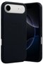 غطاء سيليكون مخملي داخلي متوافق مع هاتف Apple iPhone 17 Air - أسود