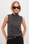 Turtleneck Thessaloniki Knitted Sleeveless Blouse - 4
