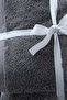 Pure Cotton 100% Cotton 4-Piece Bath Towel Set - Dark Gray - 2