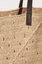 Raffia Handwoven Straw Women's Tote Bag - Beige - 3
