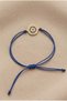Handmade Zircon Stone Evil Eye Beaded Bracelet with Rope Elevator Clasp - 2