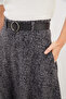 Gray Belted Maxi Skirt - 5