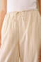 Organic Cotton Short Leg Women's Pajama Bottoms - Cream, XL - 2